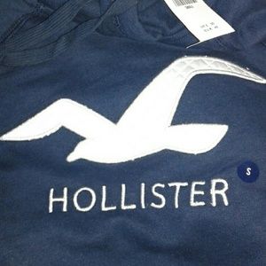 Navy blue Hollister hoodie